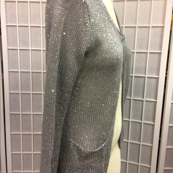 Taylor Marc's woman sweater gray silver size S - Picture 3 of 6